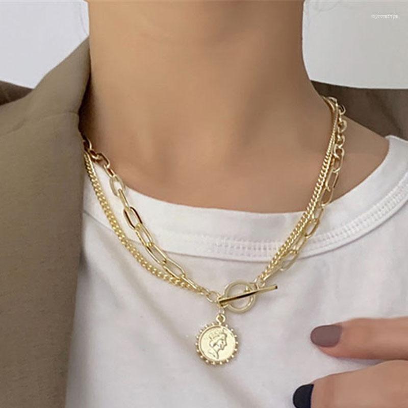 Pendant Necklaces Human Head Coin For Women 2023 Fashion Chain Two Layers Jewelry MX0098
Pendant Necklaces Human Head Coin For Women 2023 Fashion Chain Two Layers Jewelry MX0098
