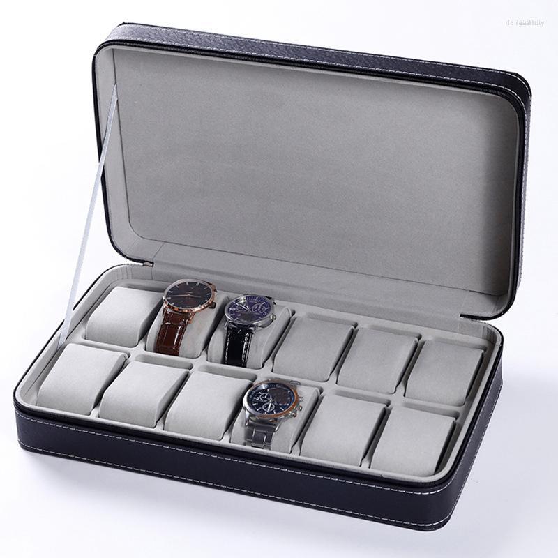 Watch Boxes 1/12 Slots Portable Leather Box Your Good Organizer Jewelry Storage Zipper Easy Carry Men
Watch Boxes 1/12 Slots Portable Leather Box Your Good Organizer Jewelry Storage Zipper Easy Carry Men