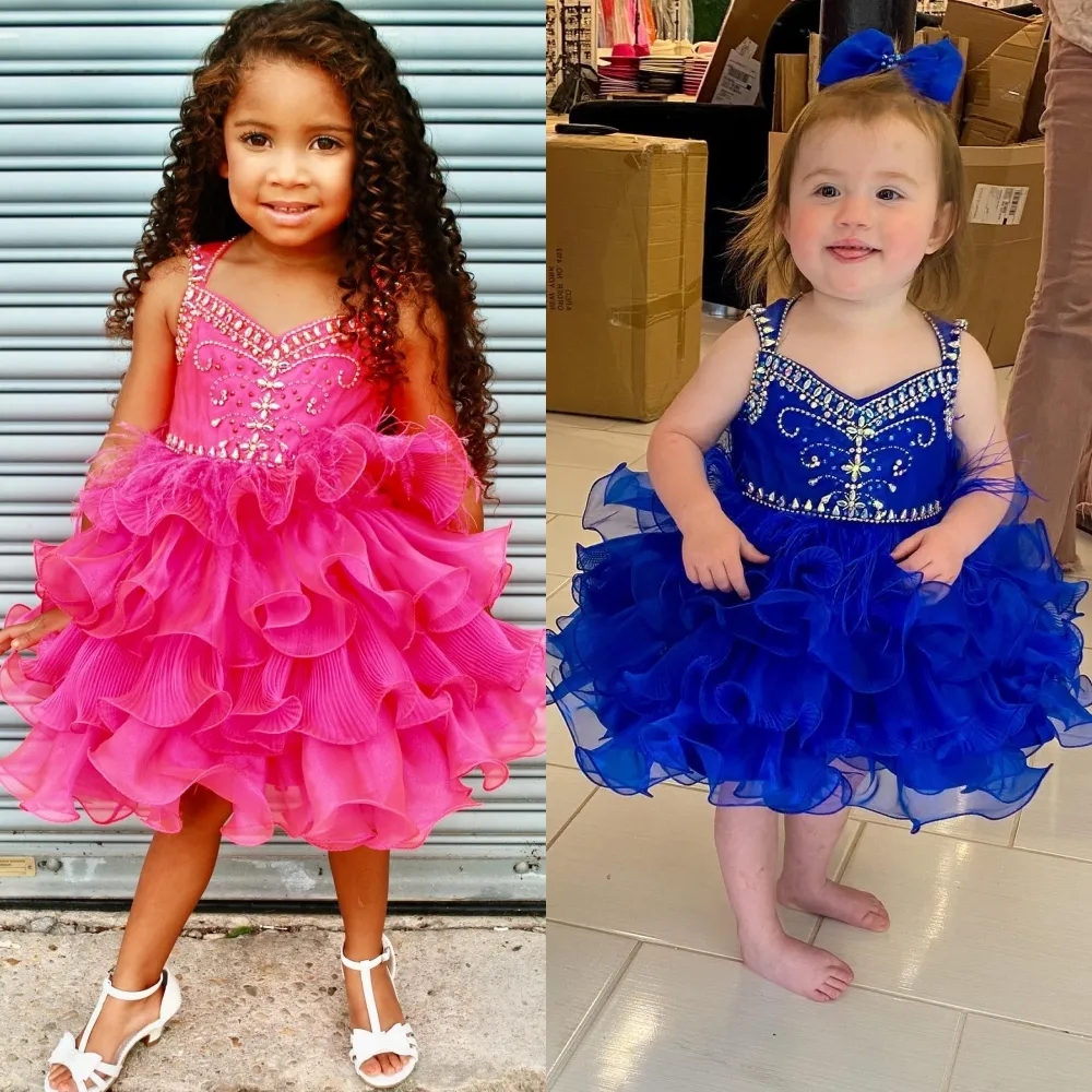 Glitz Cupcake Pageant Dress for Little Girl Crystal Ruffle Kid Birthday Cocktail Rising Star On-Stage Formal Event Party Gown Infant Toddler Knee Length Fuchsia, All pink
Glitz Cupcake Pageant Dress for Little Girl Crystal Ruffle Kid Birthday Cocktail Rising Star On-Stage Formal Event Party Gown Infant Toddler Knee Length Fuchsia, All pink