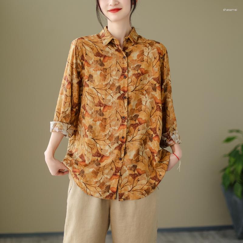 Women's Blouses 2023 Spring Summer Vintage Print Cotton Linen Blouse Woman Casual Long Sleeve Shirts Ladies Loose Elegant Tops Blusas, Pink
Women's Blouses 2023 Spring Summer Vintage Print Cotton Linen Blouse Woman Casual Long Sleeve Shirts Ladies Loose Elegant Tops Blusas, Pink