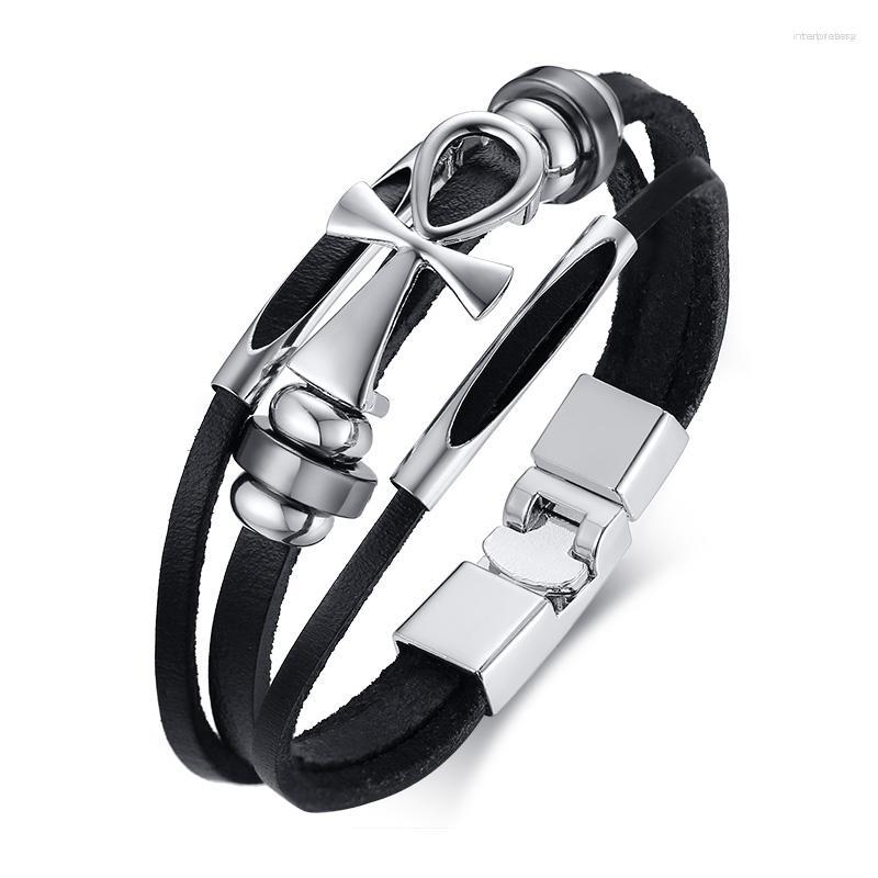 Bangle 2023 Alloy Material Anka Cross Trendy Men And European America Style Customized For Domineering Leather Bracelet
Bangle 2023 Alloy Material Anka Cross Trendy Men And European America Style Customized For Domineering Leather Bracelet