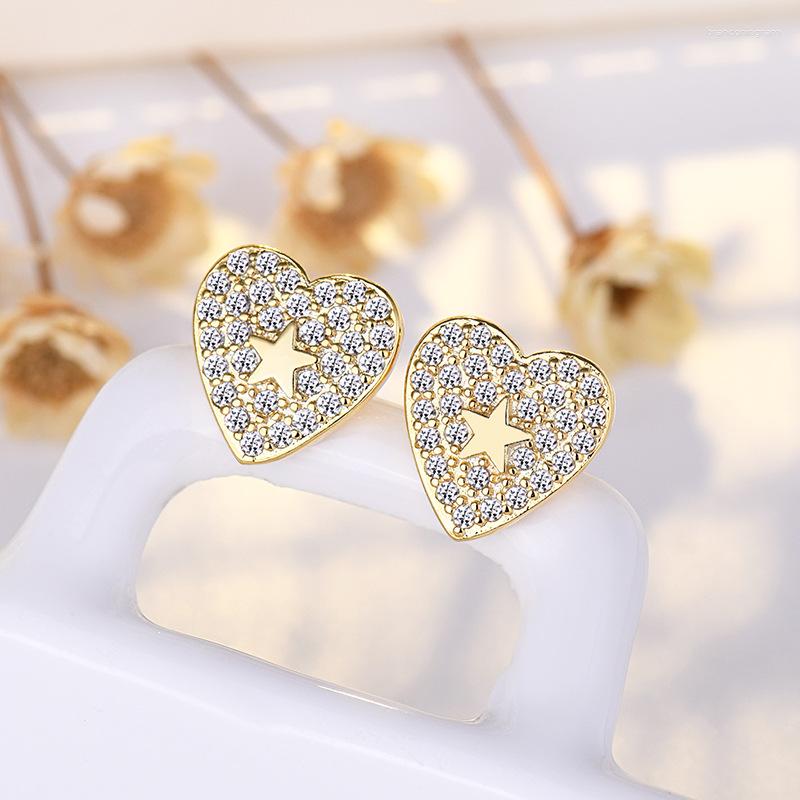 Stud Earrings 2023 Design Heart Star Shaped 14K Gold Plated For Woman Korean Crystal Fashion Jewelry Unusual Accessories Girls
Stud Earrings 2023 Design Heart Star Shaped 14K Gold Plated For Woman Korean Crystal Fashion Jewelry Unusual Accessories Girls