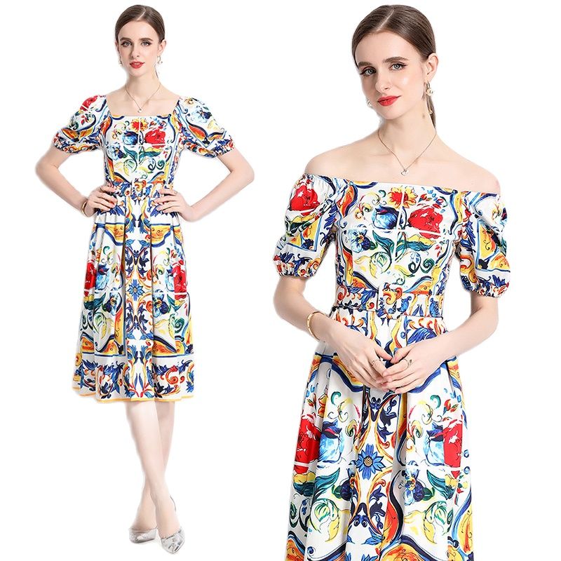 Vintage Paisley Floral Summer Midi Dress Short Sleeve 2023 Women Luxury Designer Vacation Square Neck Slim Print Ruched Party Long Dresses Ballgown Female Vestidos, White
Vintage Paisley Floral Summer Midi Dress Short Sleeve 2023 Women Luxury Designer Vacation Square Neck Slim Print Ruched Party Long Dresses Ballgown Female Vestidos, White