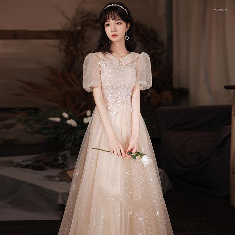 Ethnic Clothing Fairy Cheongsam Dress Sexy Lapel Evening Party Gown Exquisite Bling Maxi Qipao Girl Chinese Prom Puff Sleeve Robe De Festa
Ethnic Clothing Fairy Cheongsam Dress Sexy Lapel Evening Party Gown Exquisite Bling Maxi Qipao Girl Chinese Prom Puff Sleeve Robe De Festa