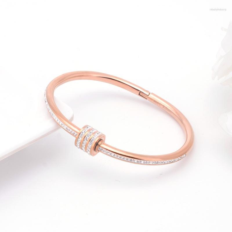 Bangle Titanium Steel Bracelet Female Small Waist Roman Column Diamond Simple Does Not Fade Jewelry Niche Design
Bangle Titanium Steel Bracelet Female Small Waist Roman Column Diamond Simple Does Not Fade Jewelry Niche Design