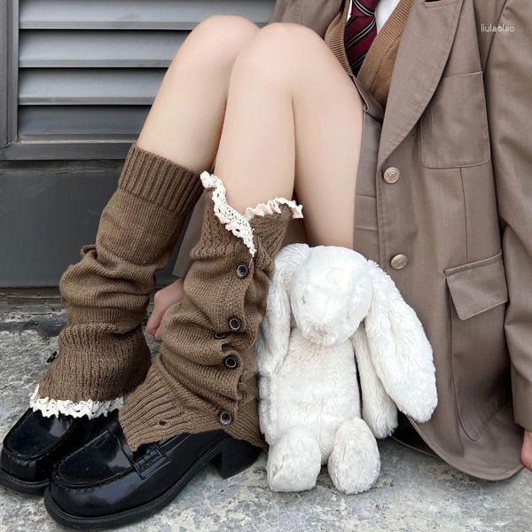 Women Socks Y2K Button Design Harajuku Girl Knitting Warmer Ladies Foot Winter Ankle, Grey 
Women Socks Y2K Button Design Harajuku Girl Knitting Warmer Ladies Foot Winter Ankle, Grey