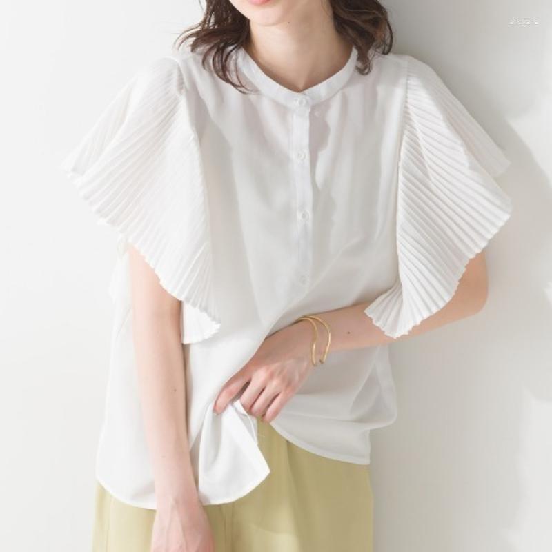 Women's Blouses Women's Summer Japanese Single-breasted O Neck Women Loose Slim Female Top Ruffles Pleated Short-sleeved 2023 Korean, Blue
Women's Blouses Women's Summer Japanese Single-breasted O Neck Women Loose Slim Female Top Ruffles Pleated Short-sleeved 2023 Korean, Blue