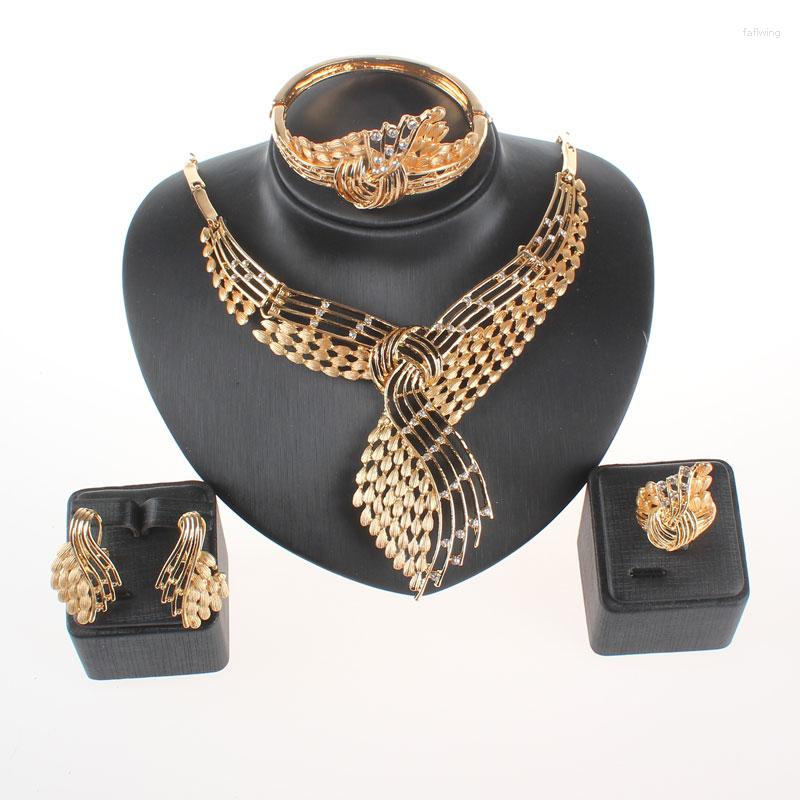 Necklace Earrings Set Fashion Romantic Wedding Accessories Gold Color Austrian Crystal Necklaces Bangle Rings Sets, Picture shown
Necklace Earrings Set Fashion Romantic Wedding Accessories Gold Color Austrian Crystal Necklaces Bangle Rings Sets, Picture shown