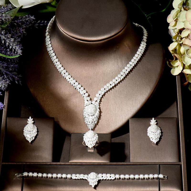Necklace Earrings Set Fashion Famous Balls Luxury Nigerian Dubai For Women Cubic Zircon Wedding Bridal 2023bijoux N-1846, Picture shown
Necklace Earrings Set Fashion Famous Balls Luxury Nigerian Dubai For Women Cubic Zircon Wedding Bridal 2023bijoux N-1846, Picture shown