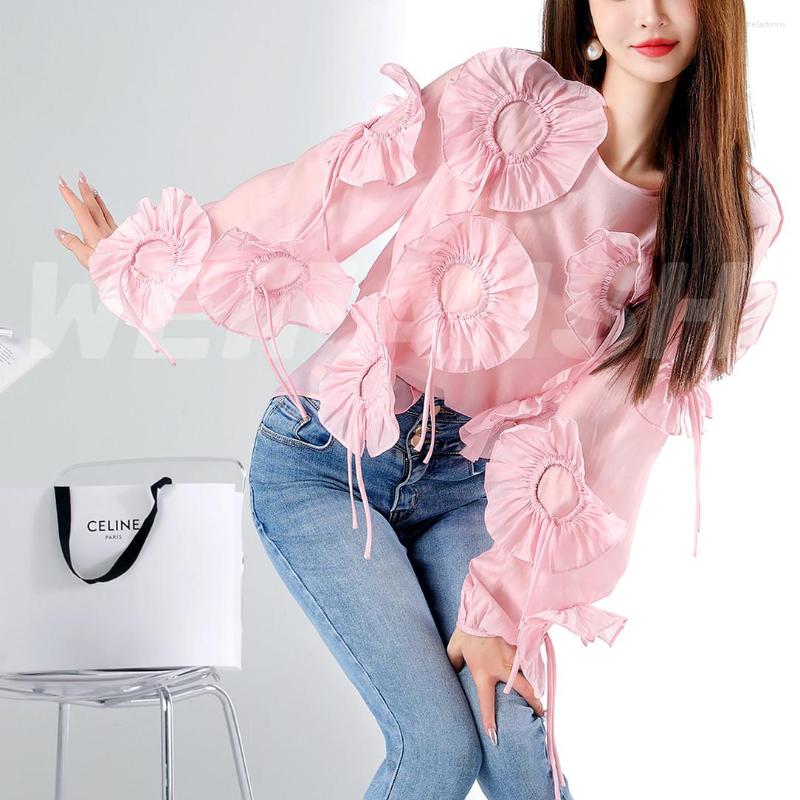 Women' Blouses Spring Summer Pink Blouse Shirts Women' Young Ladies Luxury Handmade Floral Appliques Party Blousa Tunic Tops NZ304
Women' Blouses Spring Summer Pink Blouse Shirts Women' Young Ladies Luxury Handmade Floral Appliques Party Blousa Tunic Tops NZ304
