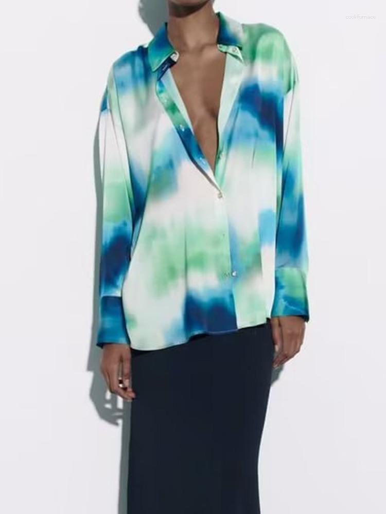 Women' Blouses 2023 Women Summer Shirts Tops Fashion Loose Tie-dye Satin Female Elegant Street Top Smock Clothing
Women' Blouses 2023 Women Summer Shirts Tops Fashion Loose Tie-dye Satin Female Elegant Street Top Smock Clothing