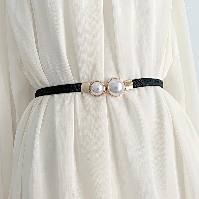 Belts Fashion Pearl Buckle Belt PU Leather Dress Skirt Waist Elastic Thin Women Ladies Waistband Female Clothing Accessories, White
Belts Fashion Pearl Buckle Belt PU Leather Dress Skirt Waist Elastic Thin Women Ladies Waistband Female Clothing Accessories, White