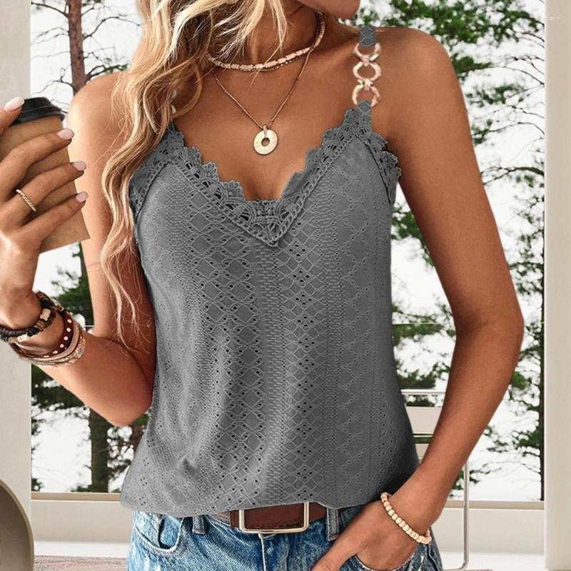 Women's Blouses Ladies Vest Lace V-neck Suspenders Summer Tops Chic Hollow Sleeveless Casual Solid Color Lady For Dating, Pink
Women's Blouses Ladies Vest Lace V-neck Suspenders Summer Tops Chic Hollow Sleeveless Casual Solid Color Lady For Dating, Pink