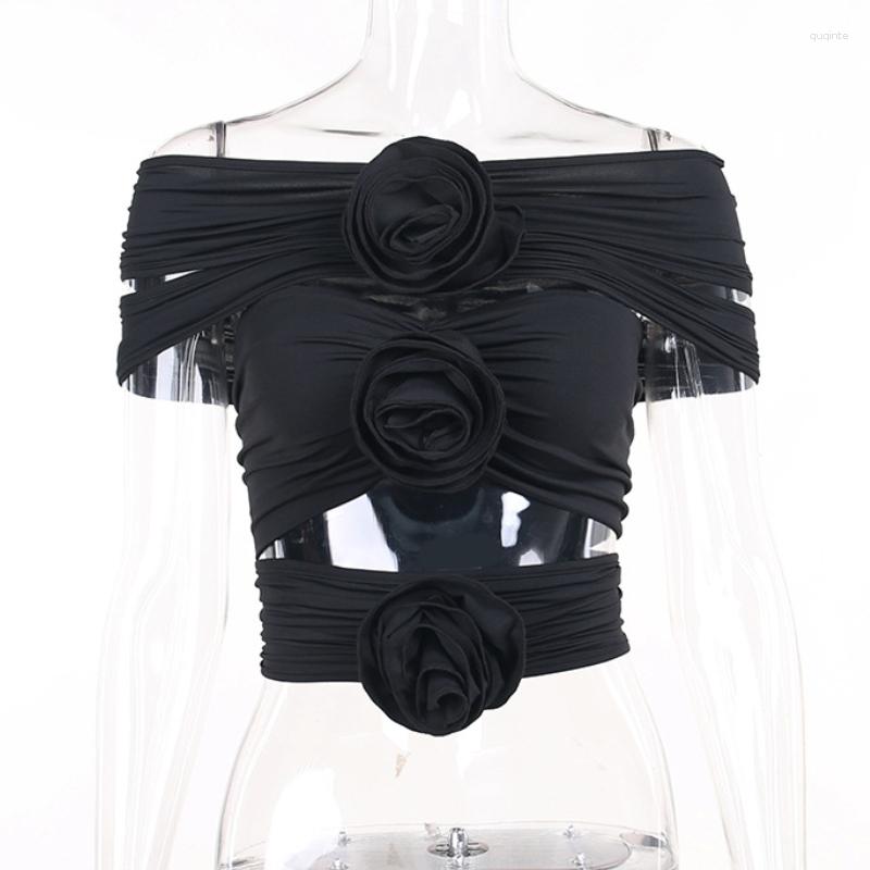Women' Tanks Rose Flower Sexy Crop Top Women Corset Summer Off-shoulder Sleeveless Ruched Tank Tops Bustier Ladies Short Vest, Black
Women' Tanks Rose Flower Sexy Crop Top Women Corset Summer Off-shoulder Sleeveless Ruched Tank Tops Bustier Ladies Short Vest, Black