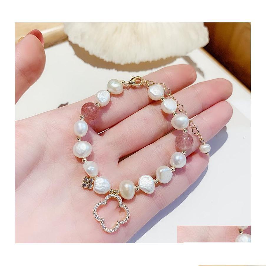 Other Bracelets Bracelet Korean Version Micro Inlaid Natural Freshwater Pearl Four Leaf Petal Drop Delivery Jewelry Otjwa Dhvbv
Other Bracelets Bracelet Korean Version Micro Inlaid Natural Freshwater Pearl Four Leaf Petal Drop Delivery Jewelry Otjwa Dhvbv