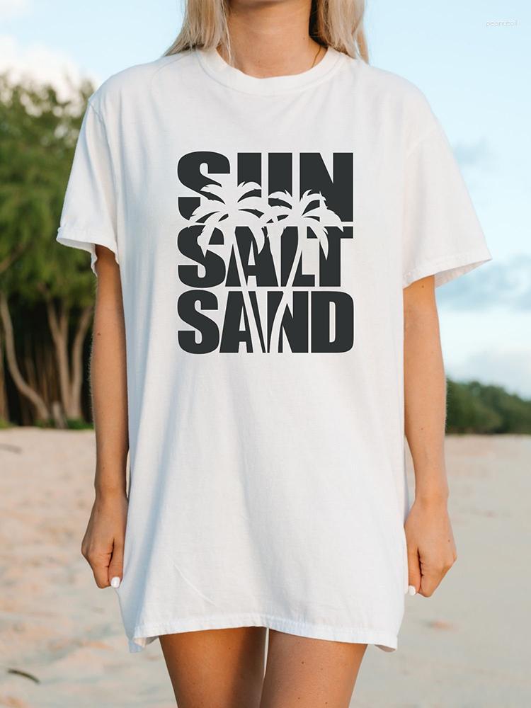 Women' T Shirts Sun Salt Sand Coconut Tree Womens Cotton Tee Clothing Personality Street Trend Short Sleeve All-math Soft Tops Female, White
Women' T Shirts Sun Salt Sand Coconut Tree Womens Cotton Tee Clothing Personality Street Trend Short Sleeve All-math Soft Tops Female, White