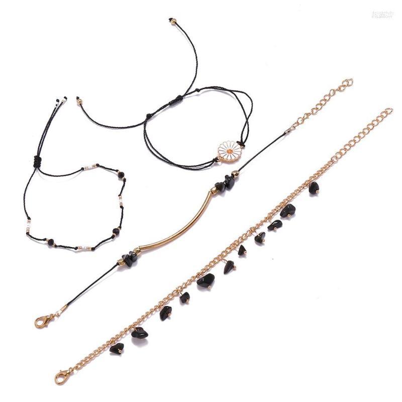 Anklets Adjustable Boho Bead Bracelets Set Black Stone Braided String Nepal Hawaii Daisy Bracelet Jewelry Gifts For Women Teen Girls BFF
Anklets Adjustable Boho Bead Bracelets Set Black Stone Braided String Nepal Hawaii Daisy Bracelet Jewelry Gifts For Women Teen Girls BFF