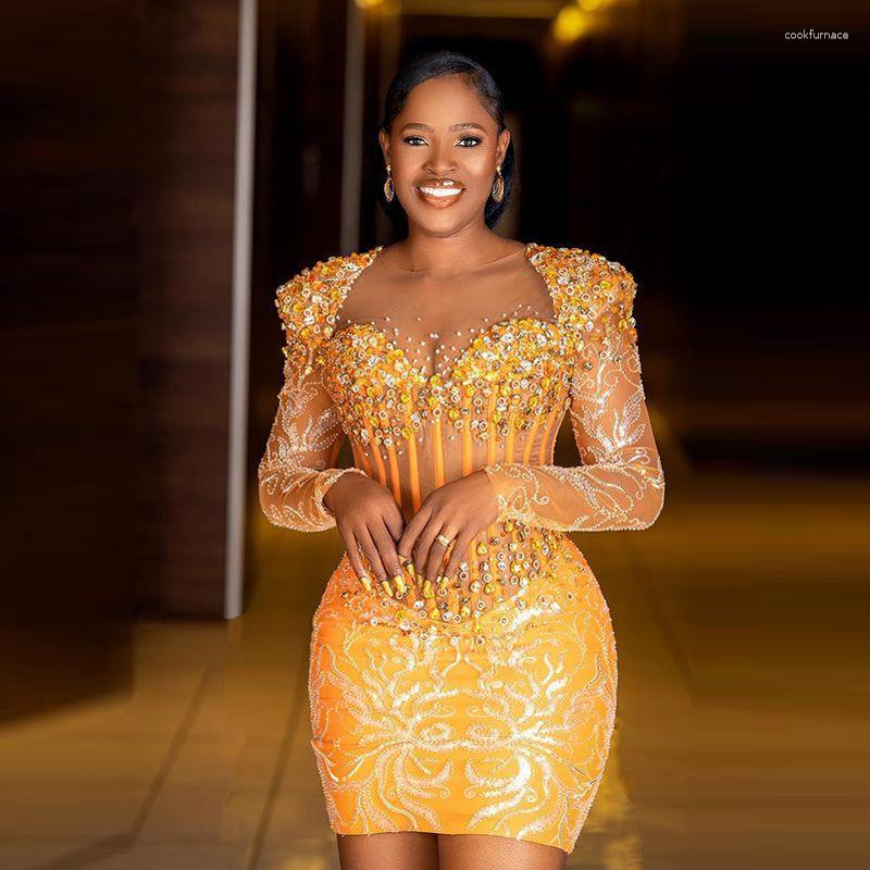 Party Dresses Black Girls Short Cocktail With Crystals Beads Illusion Neck Long Sleeves Mermaid Women Prom Dress Gowns Aso Ebi, Color same as image
Party Dresses Black Girls Short Cocktail With Crystals Beads Illusion Neck Long Sleeves Mermaid Women Prom Dress Gowns Aso Ebi, Color same as image