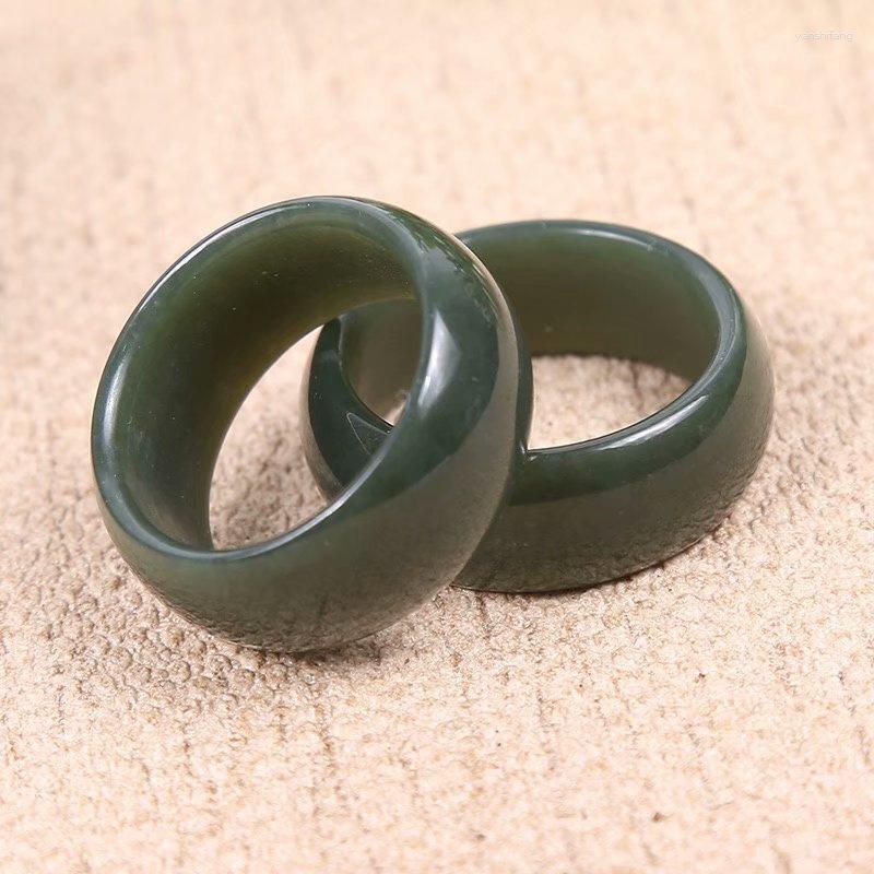 Cluster Rings Selling Natural Hand-carve Hetian Cyan Jade Finger Ring Fashion Jewelry Men Women Luck Gifts Amulet
Cluster Rings Selling Natural Hand-carve Hetian Cyan Jade Finger Ring Fashion Jewelry Men Women Luck Gifts Amulet