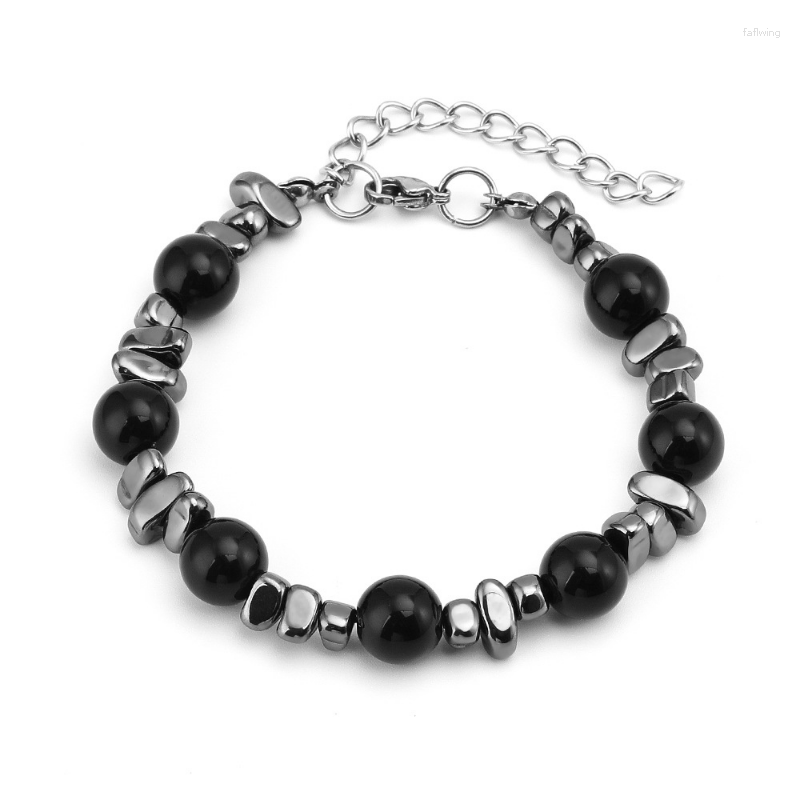 Charm Bracelets Natural Black Gallstone Couple Beaded Bracelet Lose Weight Opal White Stone For Men Women Jewelry Gifts
Charm Bracelets Natural Black Gallstone Couple Beaded Bracelet Lose Weight Opal White Stone For Men Women Jewelry Gifts
