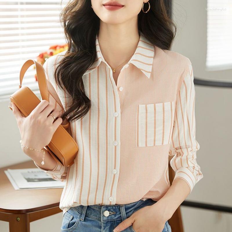Women's Blouses Striped Long Sleeve Shirt Women For Autumn Blusas Mujer De Moda 2023 Verano Elegantes Chic Chiffon Top, Picture shown
Women's Blouses Striped Long Sleeve Shirt Women For Autumn Blusas Mujer De Moda 2023 Verano Elegantes Chic Chiffon Top, Picture shown