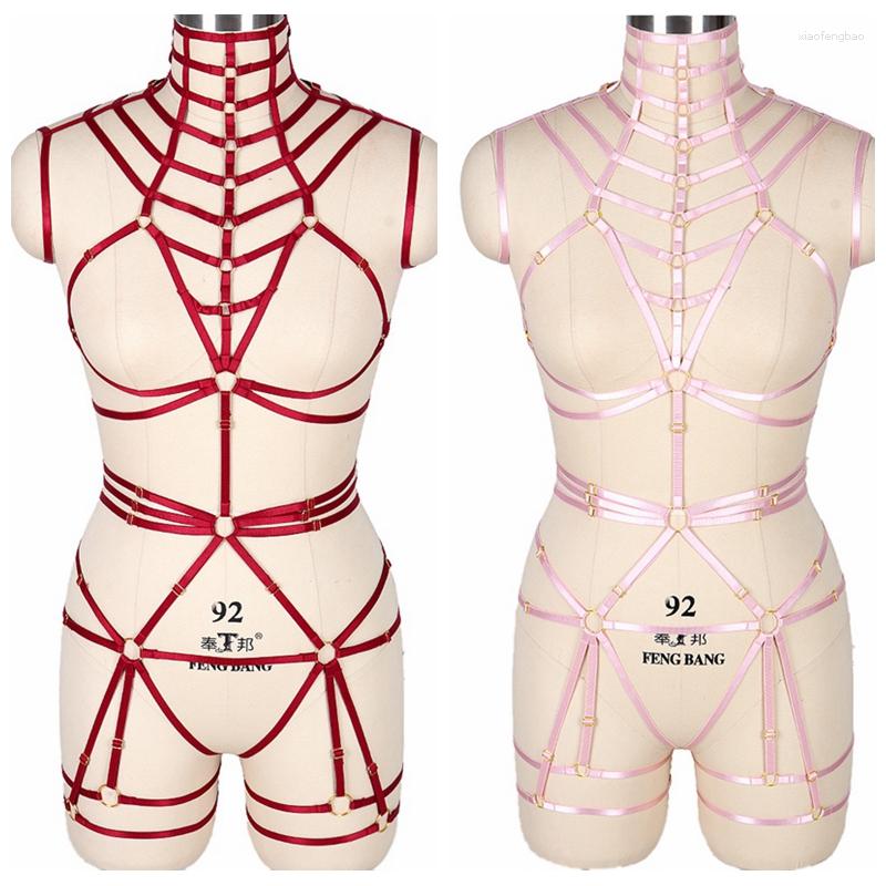 Bras Sets Sexy Full Body Harness Strappy Bondage Chest Tops Garter Belt Elastic Plus Size Punk Goth Halloween Rave Women Lingerie Red, Orange
Bras Sets Sexy Full Body Harness Strappy Bondage Chest Tops Garter Belt Elastic Plus Size Punk Goth Halloween Rave Women Lingerie Red, Orange