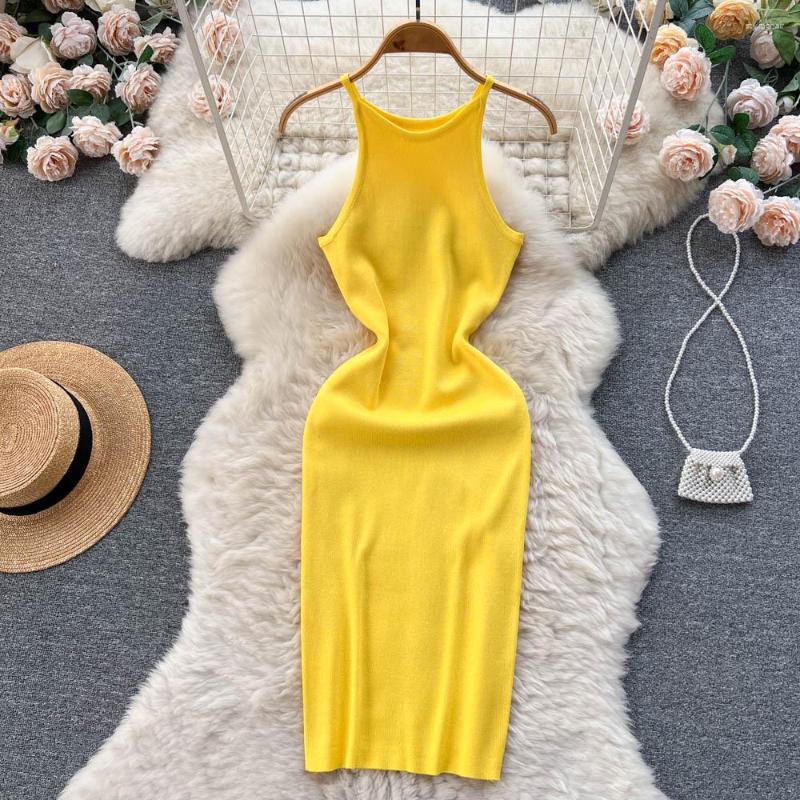 Party Dresses Sexy Sleeveless Elastic Slim Knit Bodycon Dress Korean Fashion Chic Elegant Vestidos Women Solid Off Shoulder Summer, Black
Party Dresses Sexy Sleeveless Elastic Slim Knit Bodycon Dress Korean Fashion Chic Elegant Vestidos Women Solid Off Shoulder Summer, Black