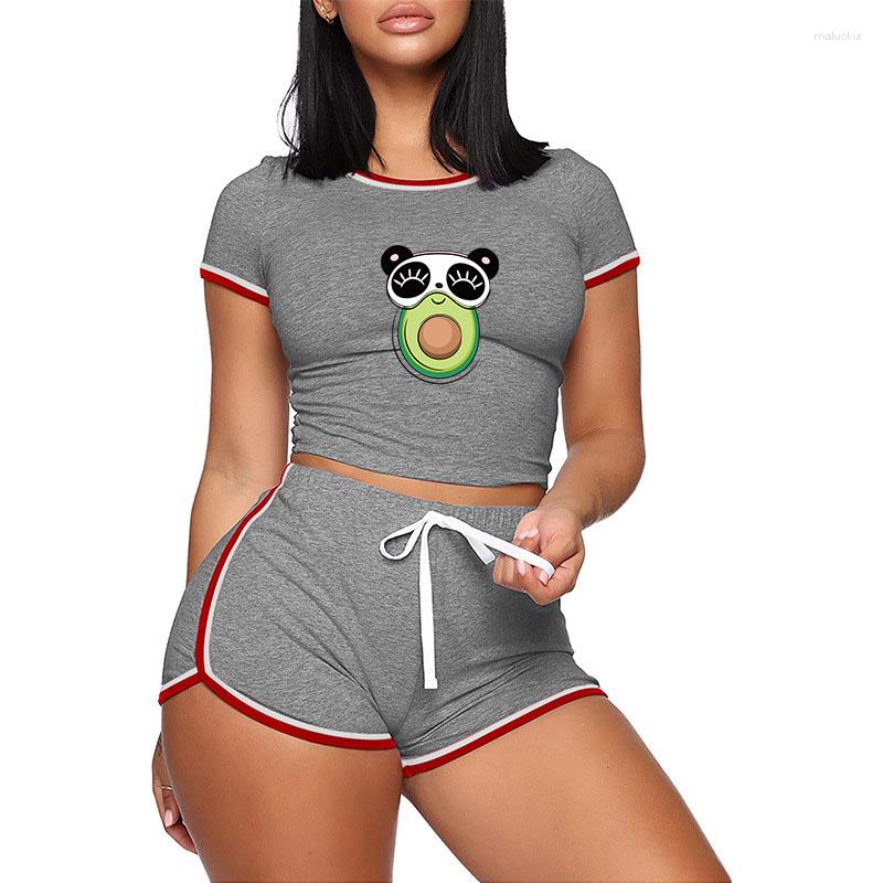 Women' Tracksuits Womens Summer Short Sleeve T-shirts And Shorts Suit Casual Tracksuit Slim O Neck Cropped Tops Pajamas For Wome, Pink
Women' Tracksuits Womens Summer Short Sleeve T-shirts And Shorts Suit Casual Tracksuit Slim O Neck Cropped Tops Pajamas For Wome, Pink