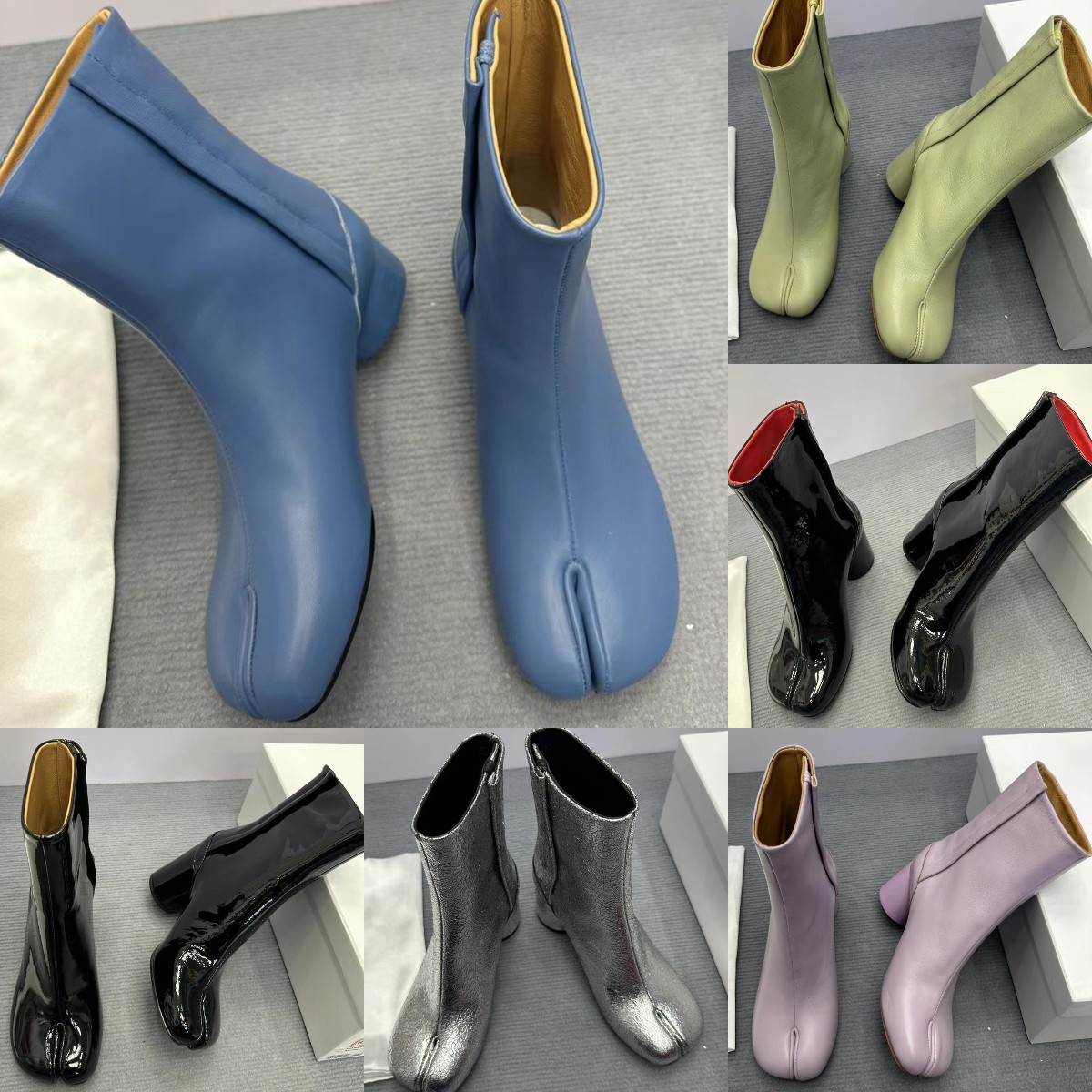 Stivaletti Tabi Boot Designer Women Fashion Boots Platform Nappa Calfskin Top-Quality Walk Show Roman Thick Heels Boots, Colour 3
Stivaletti Tabi Boot Designer Women Fashion Boots Platform Nappa Calfskin Top-Quality Walk Show Roman Thick Heels Boots, Colour 3