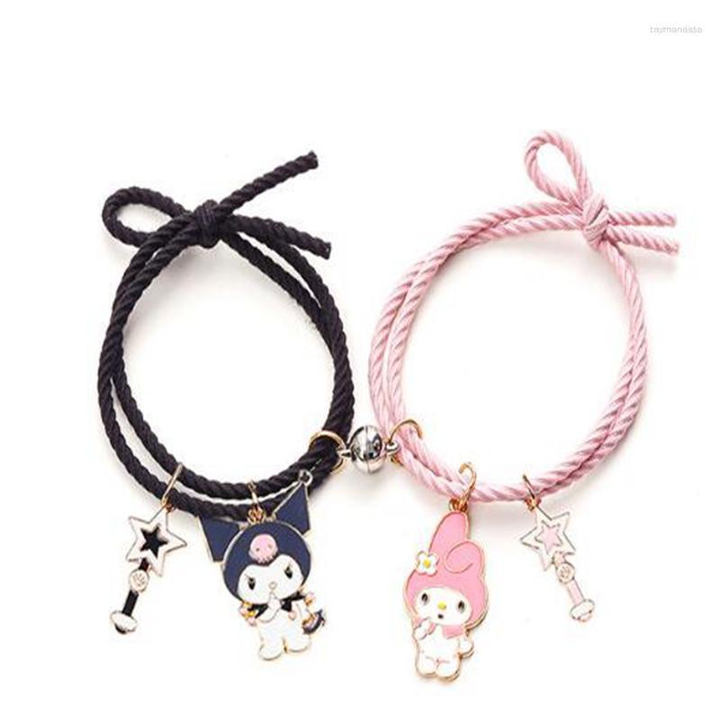 Link Bracelets Chain 2pcs/Set Magnet Attracts Couple Bracelet Cute Cartoon Charm Adjustable Elastic Rope Jewelry Lover Gift For Women Men Ra
Link Bracelets Chain 2pcs/Set Magnet Attracts Couple Bracelet Cute Cartoon Charm Adjustable Elastic Rope Jewelry Lover Gift For Women Men Ra