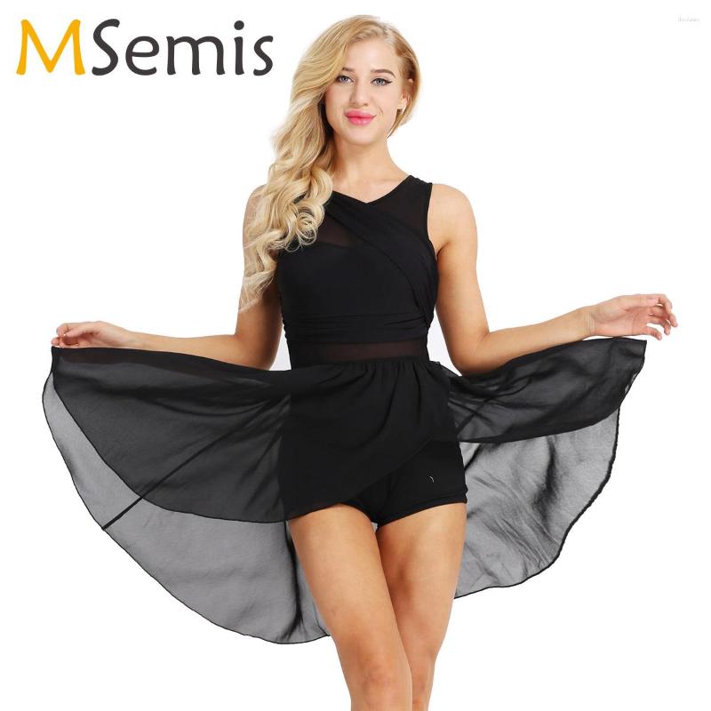 Stage Wear Ballet Leotards For Women Adult Dress Cut Out Asymmetric Chiffon Dance Gymnastics Leotard Ballerina, Burgundy
Stage Wear Ballet Leotards For Women Adult Dress Cut Out Asymmetric Chiffon Dance Gymnastics Leotard Ballerina, Burgundy