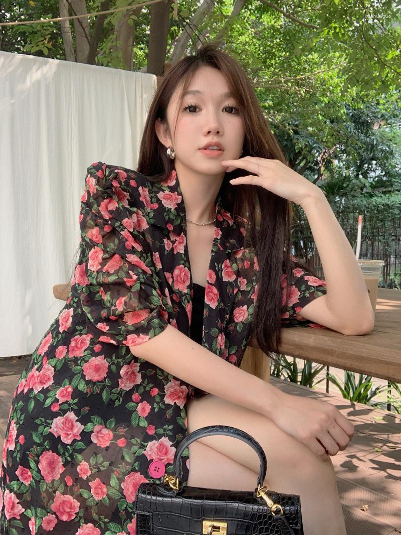 Women's Blouses GkyocQ 2023 Women Blouse V Neck Loose Floral Print Tshirts Short Sleeve Vintage Shirt Casual Style Korean Fashion Female, Black
Women's Blouses GkyocQ 2023 Women Blouse V Neck Loose Floral Print Tshirts Short Sleeve Vintage Shirt Casual Style Korean Fashion Female, Black