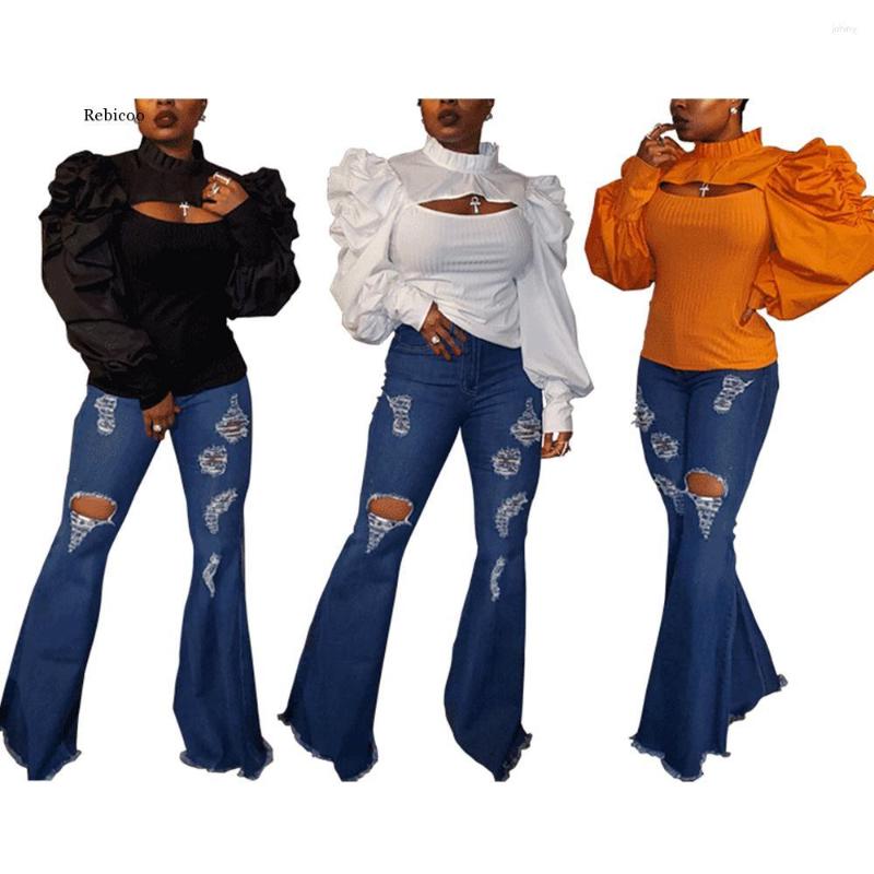 Women' T Shirts Women Neon Orange Ribbed Hollow Front Slim Fit Autumn Turtlenecl Stacked Puff Sleeve Top Elegant Female Bandage Tees, Black
Women' T Shirts Women Neon Orange Ribbed Hollow Front Slim Fit Autumn Turtlenecl Stacked Puff Sleeve Top Elegant Female Bandage Tees, Black
