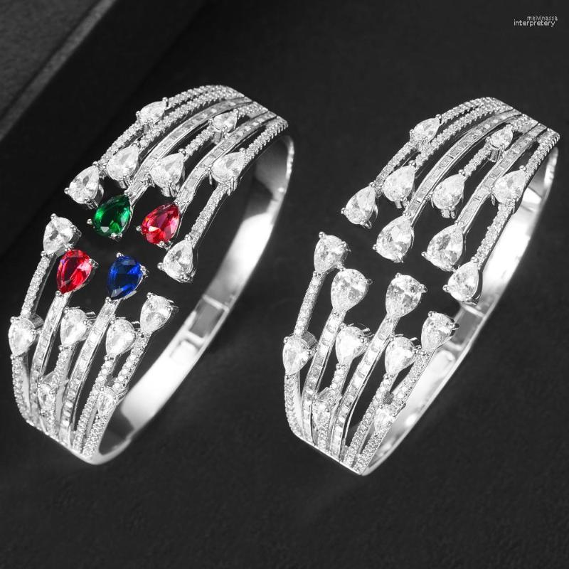 Bangle Gorgeous Luxury Firework Stackable Cuff For Women Wedding Cubic Zircon Crystal CZ Dubai Bracelet Party Jewelry
Bangle Gorgeous Luxury Firework Stackable Cuff For Women Wedding Cubic Zircon Crystal CZ Dubai Bracelet Party Jewelry