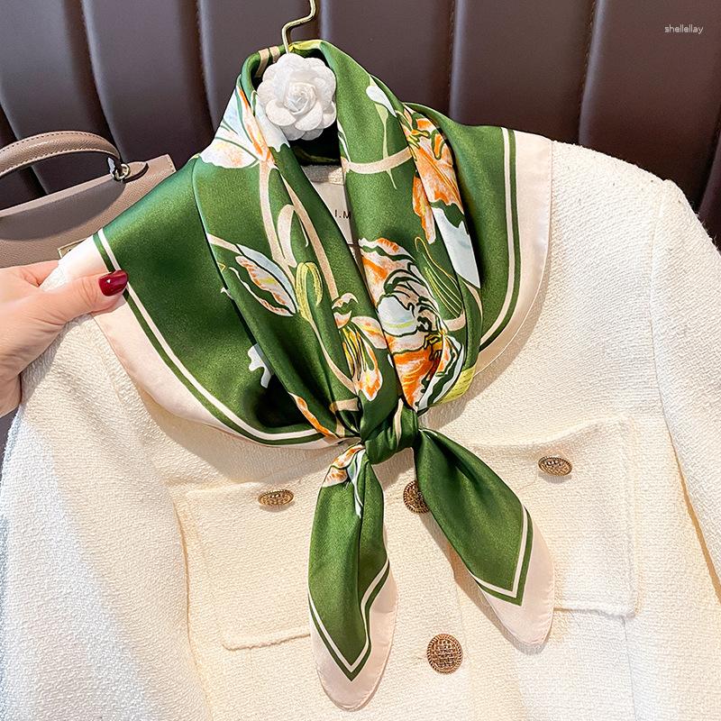 Scarves Floral Print Silk Square Scarf Women Elegant Foulard Neckerchief Bandana Lady Hairband Soft Satin Hijab Headbands Bag Ribbon
Scarves Floral Print Silk Square Scarf Women Elegant Foulard Neckerchief Bandana Lady Hairband Soft Satin Hijab Headbands Bag Ribbon