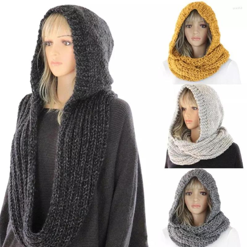 Scarves Solid Color Wool Hat Scarf Women Fashion Casual Knit Hooded Autumn Winter Warm Retro With Cap
Scarves Solid Color Wool Hat Scarf Women Fashion Casual Knit Hooded Autumn Winter Warm Retro With Cap