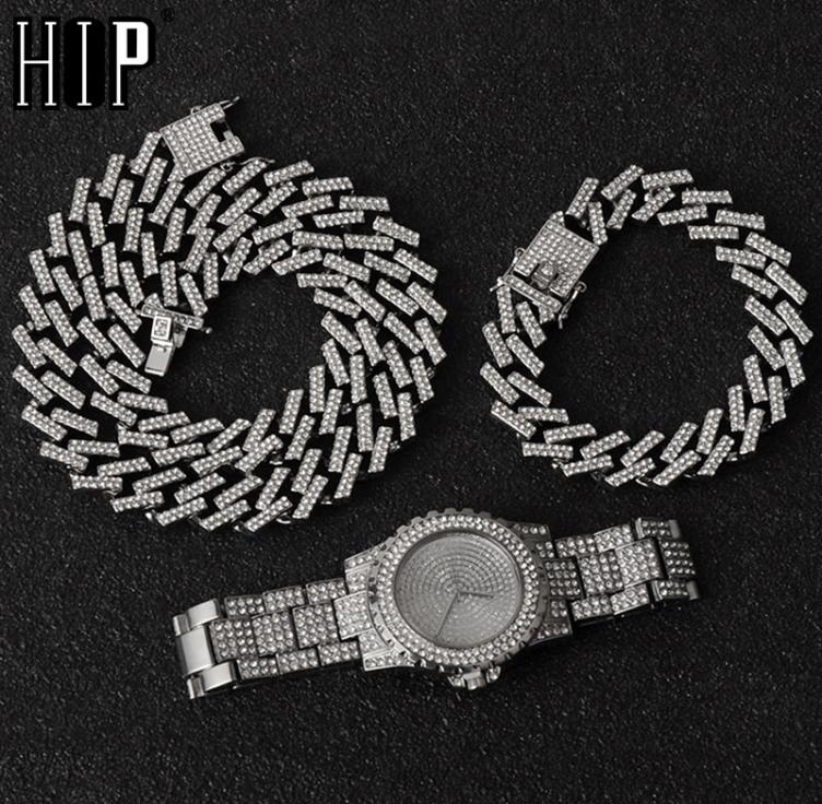 Hip Hop Necklace WatchBracelet Bling Iced Out Miami Zircon Cuban Prong Pave Rhinestone Men Bracelet Necklace For Men Jewelry3797594
Hip Hop Necklace WatchBracelet Bling Iced Out Miami Zircon Cuban Prong Pave Rhinestone Men Bracelet Necklace For Men Jewelry3797594