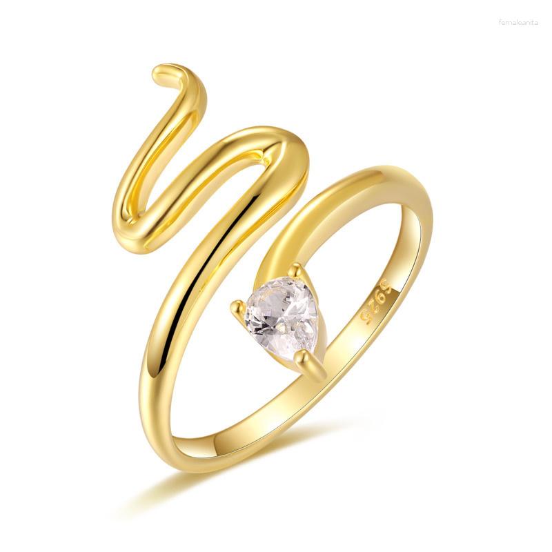 Cluster Rings Retro 925 Sterling Silver Dark Punk Snake Exaggerated Spirit Open Ring Adjustable With Zircon Jewelry
Cluster Rings Retro 925 Sterling Silver Dark Punk Snake Exaggerated Spirit Open Ring Adjustable With Zircon Jewelry
