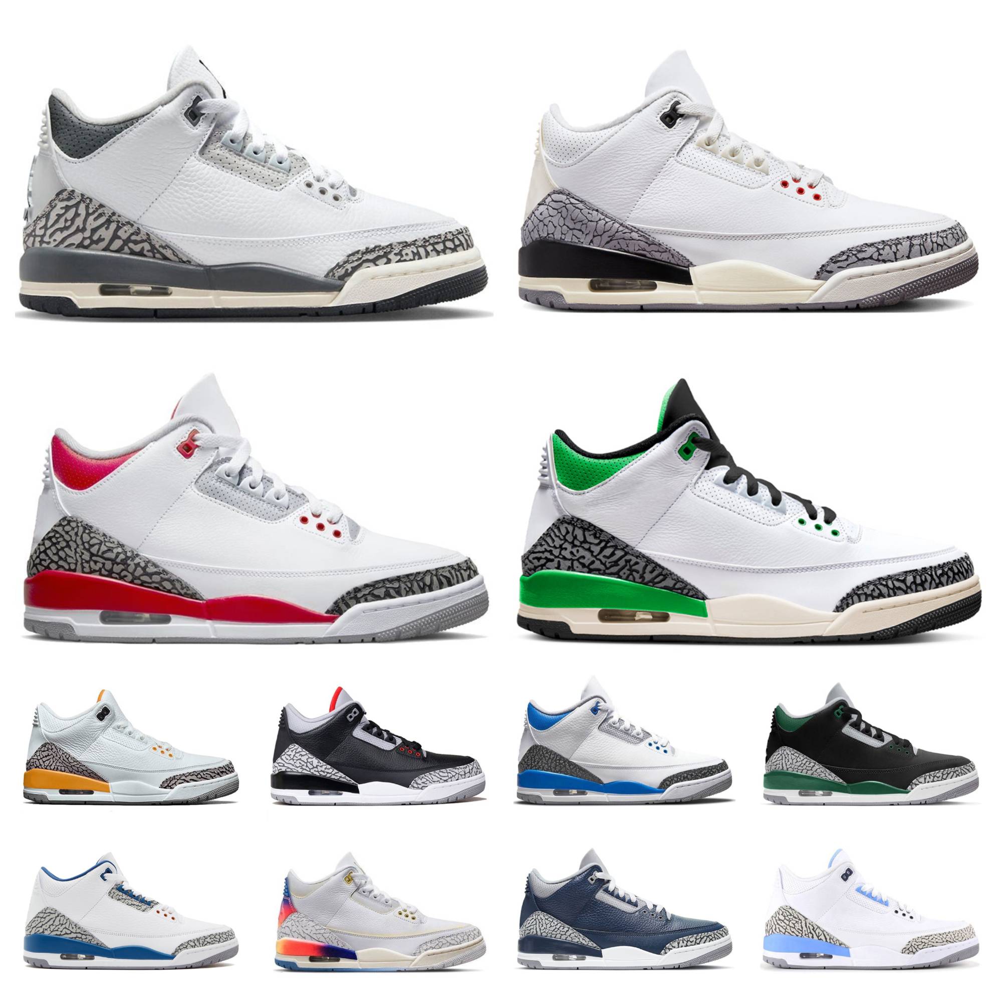 Jumpman 3 3s Cardinal Red Basketball Shoes Mens Women Wizards Fire Red White Cement Reimagined Lucky Green Cool Grey Racer Blue UNC Fragment Pine Green Retro Sneakers, Shoes lace
Jumpman 3 3s Cardinal Red Basketball Shoes Mens Women Wizards Fire Red White Cement Reimagined Lucky Green Cool Grey Racer Blue UNC Fragment Pine Green Retro Sneakers, Shoes lace