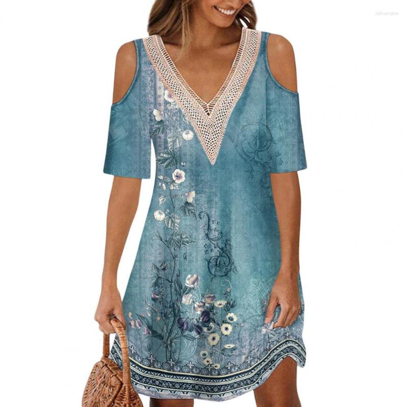 Casual Dresses Fabulous Women Summer Dress Temperament Midi Off Shoulder Cutout Lady Dress-up, Blue
Casual Dresses Fabulous Women Summer Dress Temperament Midi Off Shoulder Cutout Lady Dress-up, Blue