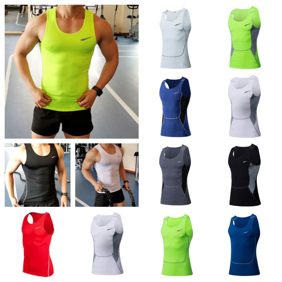 Fitness wear Men' suit Tights Short sleeve quick drying Training Tracksuit Running T-shirt Top Basketball shirt Men' vest EU size
Fitness wear Men' suit Tights Short sleeve quick drying Training Tracksuit Running T-shirt Top Basketball shirt Men' vest EU size