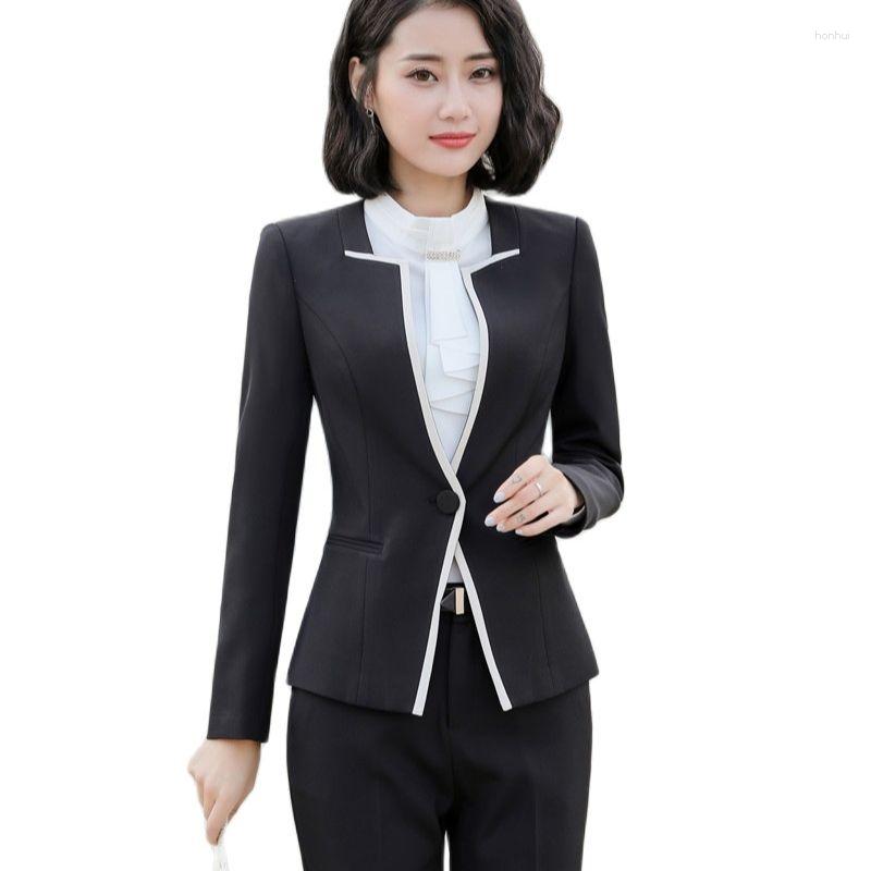 Women' Two Piece Pants Formal Uniform Styles Pantsuits Professional Business Suits With Jackets And For Ladies Women Work Wear Blazers, Black
Women' Two Piece Pants Formal Uniform Styles Pantsuits Professional Business Suits With Jackets And For Ladies Women Work Wear Blazers, Black