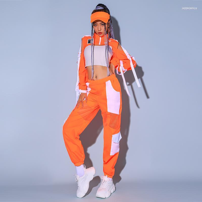 Stage Wear Female Group Performance Suit Sexy Korean Dance Training Dancing Clothes Jazz Adult Dress, Orange
Stage Wear Female Group Performance Suit Sexy Korean Dance Training Dancing Clothes Jazz Adult Dress, Orange