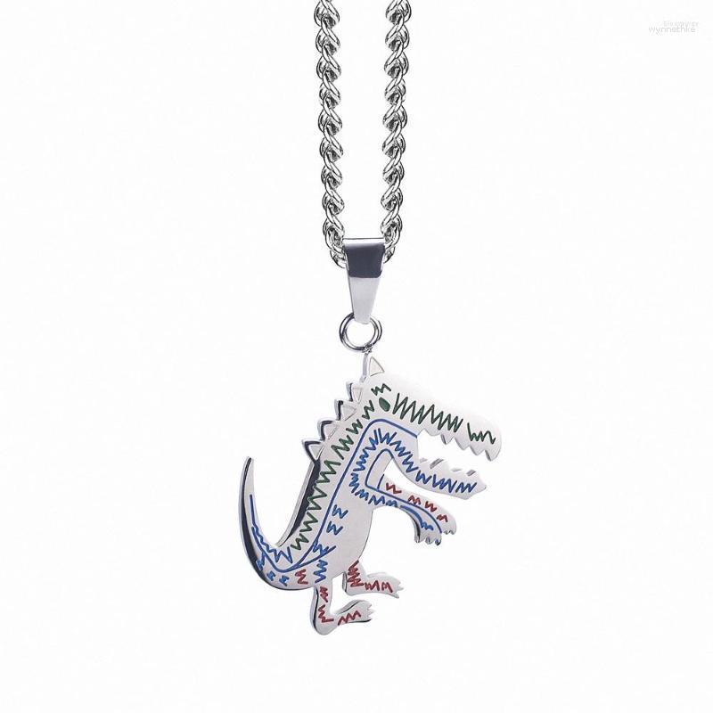 Pendant Necklaces Hip Hop Monster Dinosaur Necklace Personality Silver Colour Stainless Steel Men Women's Street Dancing
Pendant Necklaces Hip Hop Monster Dinosaur Necklace Personality Silver Colour Stainless Steel Men Women's Street Dancing