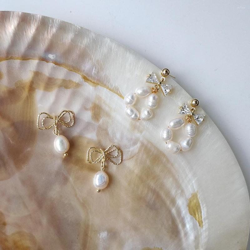 Stud Earrings For Women Fashionable Natural Freshwater Pearl Bowknot Zircon Geometric Jewelry Wholesale
Stud Earrings For Women Fashionable Natural Freshwater Pearl Bowknot Zircon Geometric Jewelry Wholesale