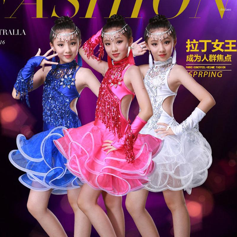 Stage Wear Ballroom Dancing Dresses For Kids Fringe Child Kid Children Professional Latin Dance Dress Girls Tassel Girl Cha Sexy Salsa, Blue
Stage Wear Ballroom Dancing Dresses For Kids Fringe Child Kid Children Professional Latin Dance Dress Girls Tassel Girl Cha Sexy Salsa, Blue