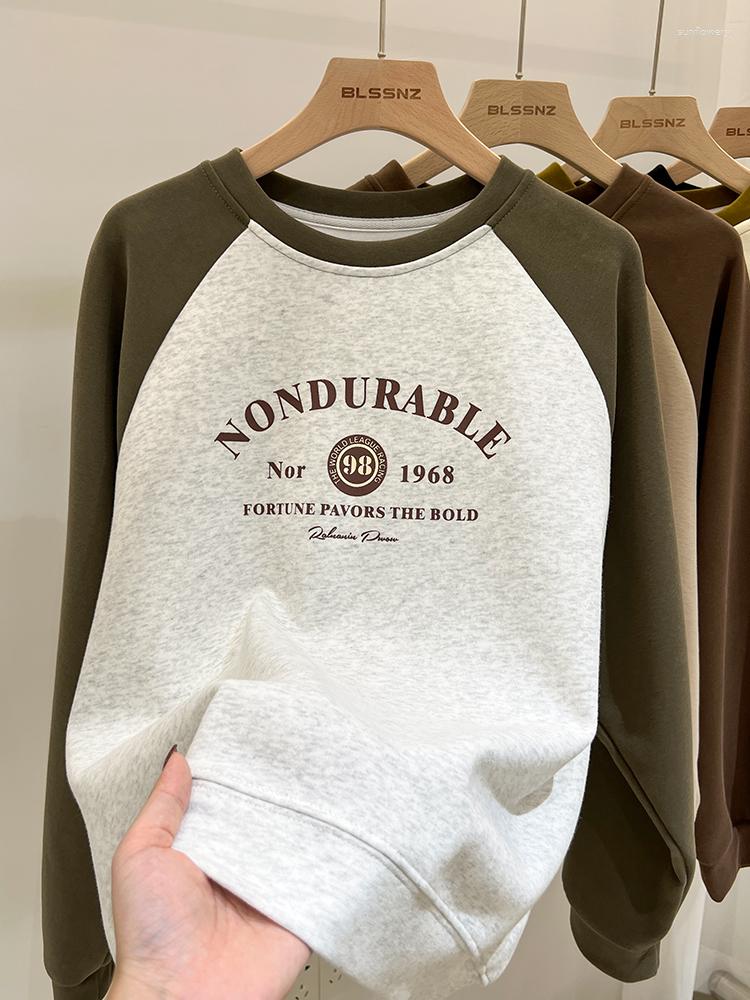 Women' Hoodies Streetwear Contrast Color Full Sleeve Loose Sweatshirt 2023 Spring Korean Fashion Women' Casual Bottoming Tops Femme, Beige
Women' Hoodies Streetwear Contrast Color Full Sleeve Loose Sweatshirt 2023 Spring Korean Fashion Women' Casual Bottoming Tops Femme, Beige