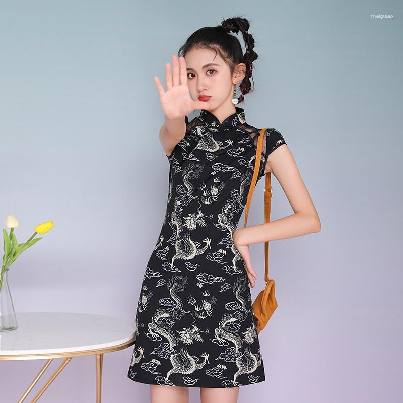 Ethnic Clothing Cheongsam Print Chinese Dragon Dress Woman Summer 2023 Traditional Qipao Sexy Party Gothic Vintage 10598
Ethnic Clothing Cheongsam Print Chinese Dragon Dress Woman Summer 2023 Traditional Qipao Sexy Party Gothic Vintage 10598