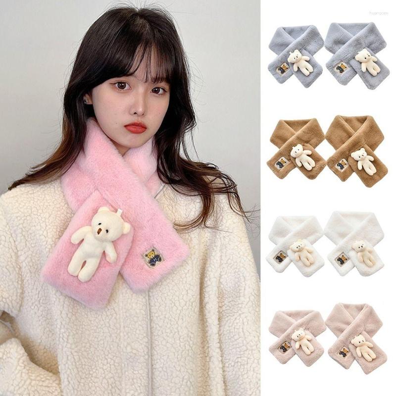 Scarves Women Plush Scarfs Cute Bear Neck Warmer Winter Warm Neckerchief Thermal Fleece Scarf 
Scarves Women Plush Scarfs Cute Bear Neck Warmer Winter Warm Neckerchief Thermal Fleece Scarf