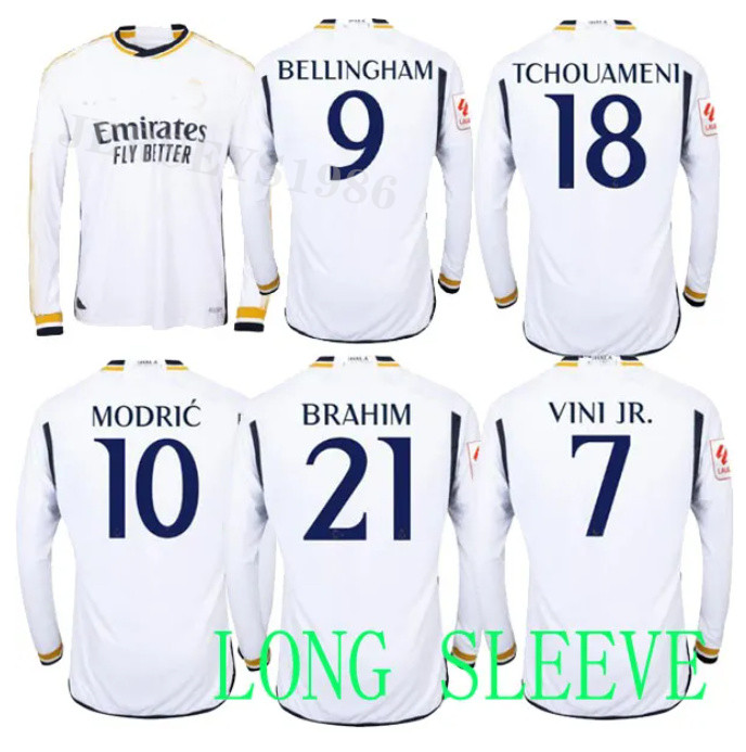 Long sleeved 5# BELLINGHAM RODRGO 23 24 Real Madrid soccer jerseys football shirt VINI JR CAMAVINGA ALABA MODRIC VALVERDE camiseta Men COURTOIS, 2324 home
Long sleeved 5# BELLINGHAM RODRGO 23 24 Real Madrid soccer jerseys football shirt VINI JR CAMAVINGA ALABA MODRIC VALVERDE camiseta Men COURTOIS, 2324 home